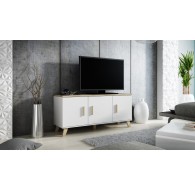 Cama sideboard LOTTA 150 3D white + sonoma oak