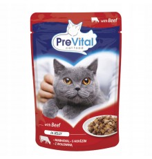 PREVITAL Beef in jelly - wet cat food - 100g