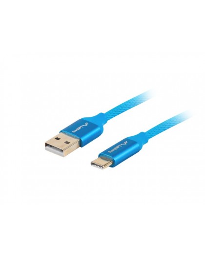 Кабель Lanberg CA-USBO-22CU-0010-BL USB 1 м USB 2.0 USB C USB A Синий