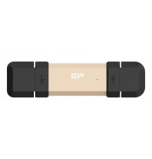 Silicon Power DS72 USB flash drive 250 GB USB Type-A / USB Type-C 3.2 Gen 2 (3.1 Gen 2) Gold
