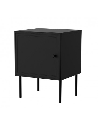 Cama Bedside table 2 pcs PALAZZO BIS 45x39xH59 mat black