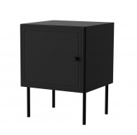 Cama Bedside table 2 pcs PALAZZO BIS 45x39xH59 mat black