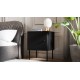 Cama Bedside table 2 pcs PALAZZO BIS 45x39xH59 mat black