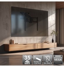 Maclean MC-891 Electric TV Wall Mount Bracket with Remote Control Height Adjustment 37'' - 70" max. VESA 600x400 up to 35kg Abov
