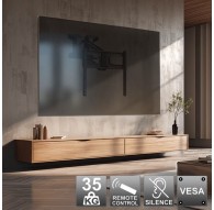 Maclean MC-891 Electric TV Wall Mount Bracket with Remote Control Height Adjustment 37'' - 70" max. VESA 600x400 up to 35kg Abov