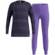 Thermal underwear - Odlo Set long ACTIVE WARM SET size 140 cm Black, Purple