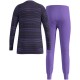 Thermal underwear - Odlo Set long ACTIVE WARM SET size 140 cm Black, Purple
