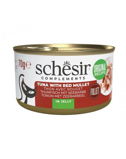 SCHESIR Complements Tuna with red mullet in jelly - wet cat food - 70g