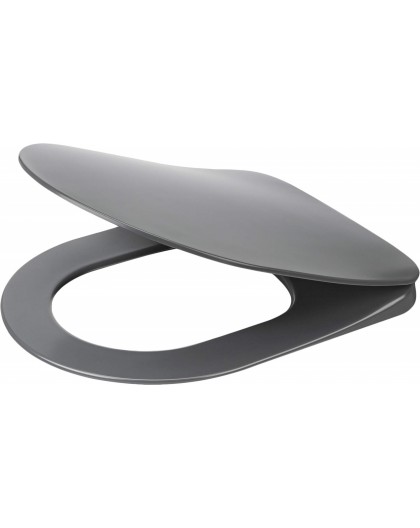 Slim soft-close toilet seat
