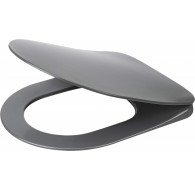 Slim soft-close toilet seat