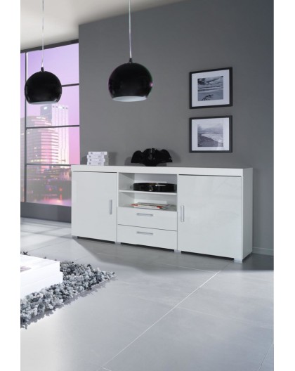 Cama sideboard SAMBA white/white gloss