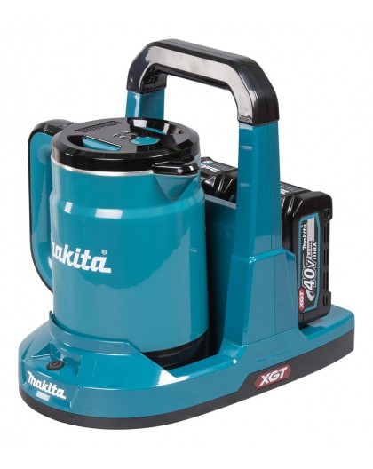 Makita KT001GZ electric kettle 0.8 L Black, Blue