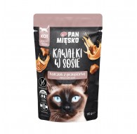 PAN MIĘSKO Pieces in sauce Chicken with quail - wet cat food - 85g