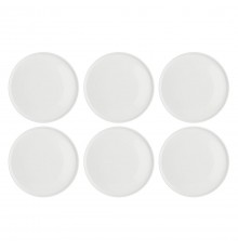 Set of 6 Essenziale Gourmet dinner plates - White, 26 cm