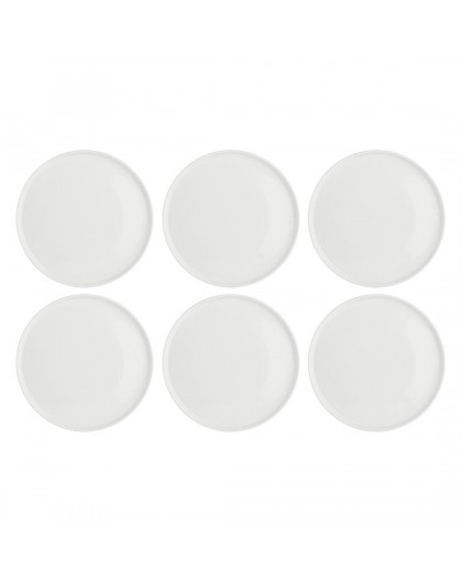 Set of 6 Essenziale Gourmet dinner plates - White, 26 cm