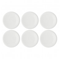 Set of 6 Essenziale Gourmet dinner plates - White, 26 cm