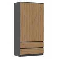 Topeshop SZAFA MALWA AN/AR K bedroom wardrobe/closet 5 shelves 2 door(s)