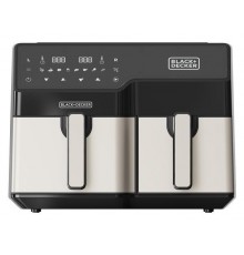 Black & Decker BXAF9000E Double 9 L Stand-alone 2500 W Hot air fryer Black, Stainless steel