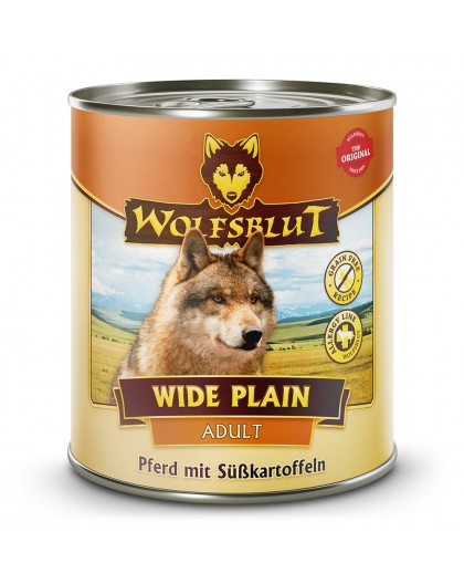 WOLFSBLUT Wide Plain Horse meat with sweet potatoes - wet dog food - 800g
