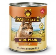 WOLFSBLUT Wide Plain Horse meat with sweet potatoes - wet dog food - 800g