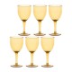ROSE&TULIPANI FIABA Set of 6 acrylic wine glasses 400 ml, amber