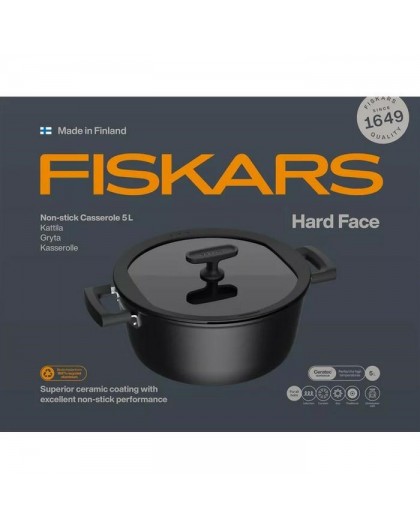 5L pott, millel on mitte-kinni jääv kate ja kaas, Hard Face