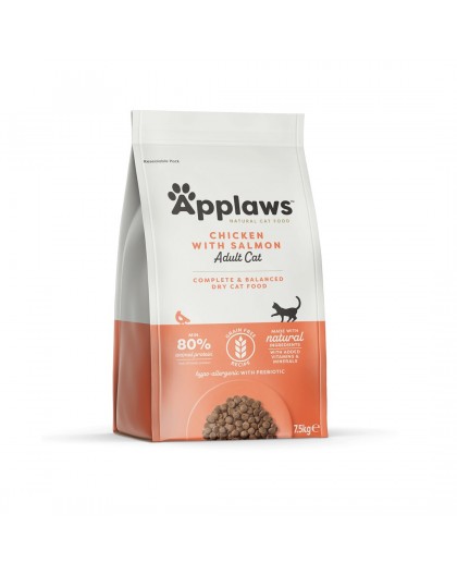 APPLAWS Chicken with salmon - dry cat food - 7,5kg