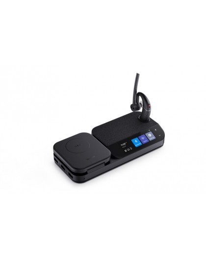 Yealink BH71-WORKSTATION headphones/headset Wireless In-ear Office/Call center Bluetooth Charging stand Black