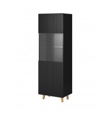 Display cabinet PAFOS 60x40x182 matte black