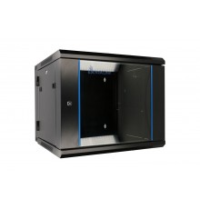 Extralink Ракурсный шкаф 9U 600x600 AZH черный настенный, поворотный тип