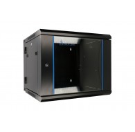Extralink Rackmount cabinet 9U 600x600 AZH Black wall mounted, swing type