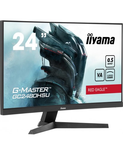 iiyama G-MASTER Immerse yourself in the game with the curved GC2480HSU Red Eagle with 180Hz refresh rate