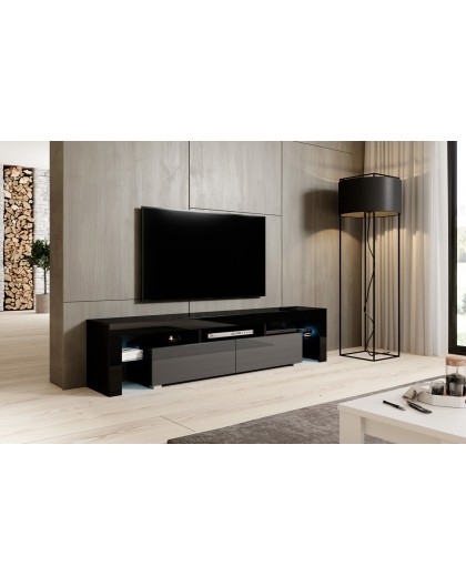 Cama TV stand TORO 200 black/grey gloss