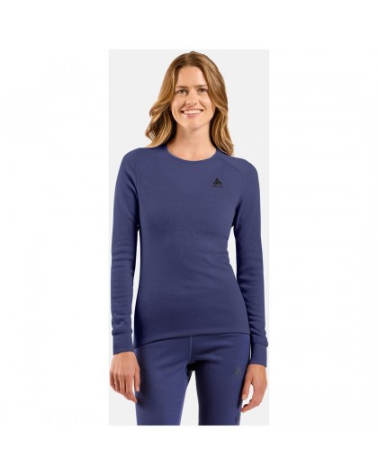 Odlo BL TOP crew neck l/s ACTIVE WARM long-sleeved thermal underwear, size M, blue