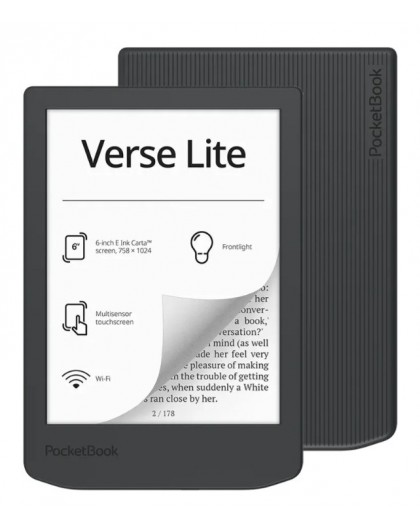 Ebook PocketBook Verse Lite 619 6’ E-Ink Carta 8GB Wi-Fi Gray