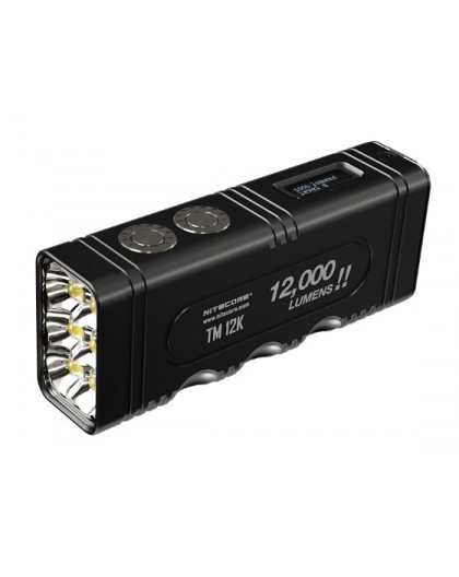 Nitecore TM12K flashlight Black Tactical flashlight LED