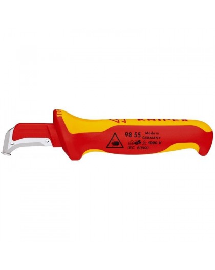 Knipex 98 55 SB utility knife Red, Yellow Fixed blade knife