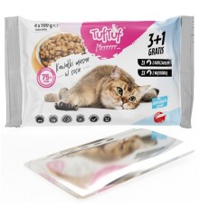 TUF TUF 2x with chicken, 2x with liver - wet cat food - 4x100g