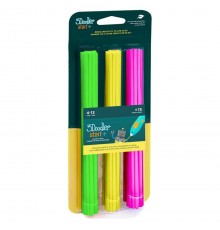 3Doodler Start 3DS-ECO-MIX4-75 3D printing material Compostable plastic Green, Pink, Yellow 1 g