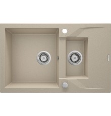 1.5-bowl granite sink with drainer