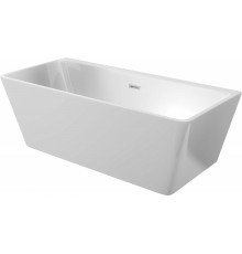 Wall-mounted/free-standing rectangular acrylic bathtub - 170 cm
