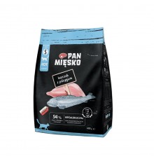 PAN MIĘSKO Chicken with trout S - dry cat food - 400g