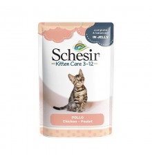 SCHESIR Chicken fillets in jelly - wet food for kittens - 85g