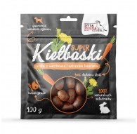 SYTA MICHA Great Sausages with Rabbit, Carrot, and Dandelion - Dog Treat - 100g