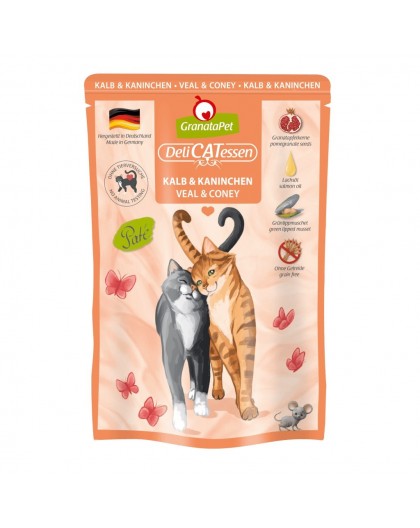 GRANATAPET DeliCATessen Veal and coney - wet cat food - 85g