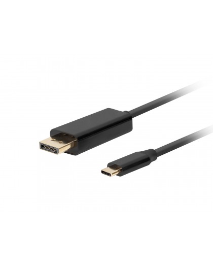 Lanberg CA-CMDP-10CU-0010-BK video cable adapter 1 m USB Type-C DisplayPort Black
