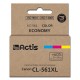 Actis KC-561 Ink (replacement for Canon CL-561XL Supreme 18 ml cyan, magenta, yellow). Prints 60% more than OEM.