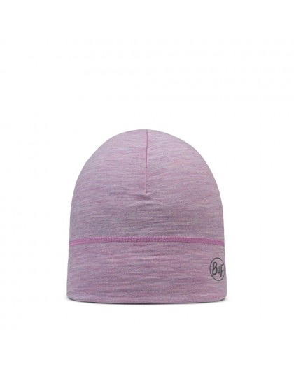 Buff Lightweight Merino Wool Beanie Hat Lilac