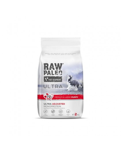 RAW PALEO Ultra Medium&Large Puppy Beef - dry food for puppies - 2 kg