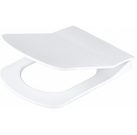 Slim soft-close toilet seat